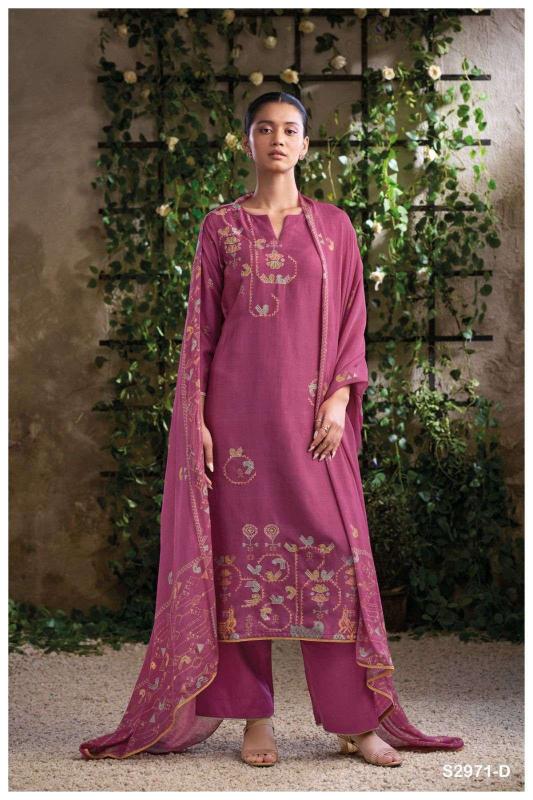 Ganga Tsoko 2971 catalog straight salwar kameez wholesale