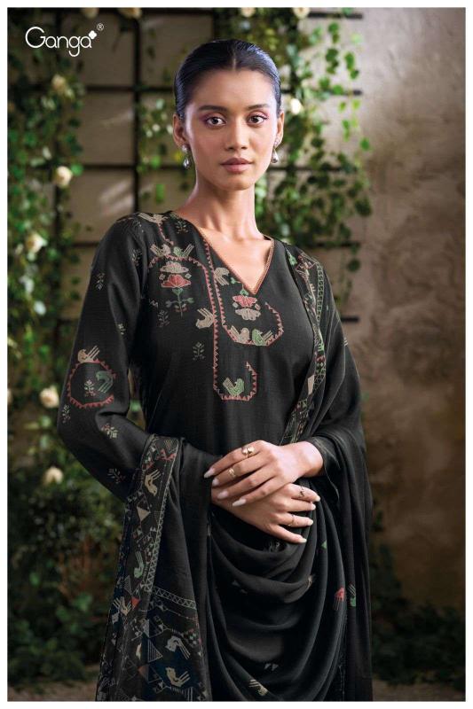 Ganga Tsoko 2971 catalog straight salwar kameez wholesale