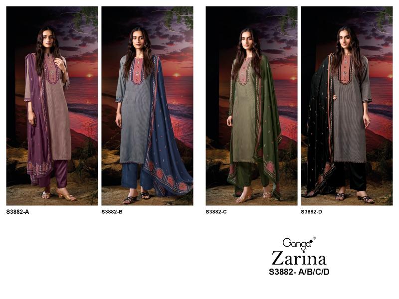 Ganga Zarina 3882 catalog wholesale salwar kameez online shopping