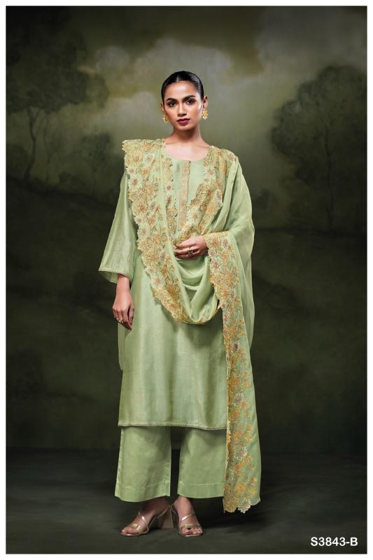 Ganga Zaya 3843 catalog wholesale salwar kameez market in surat