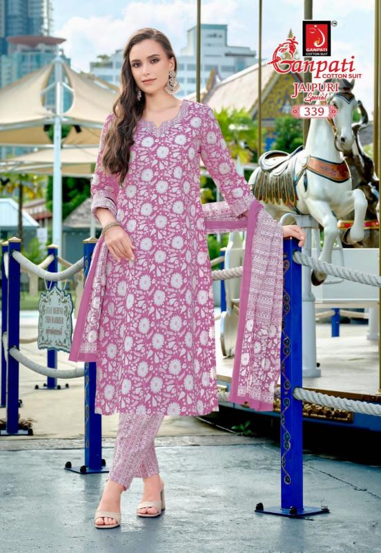 Ganpati Jaipuri Vol-16 – Kurti Pant With Dupatta - Wholesale Catalog