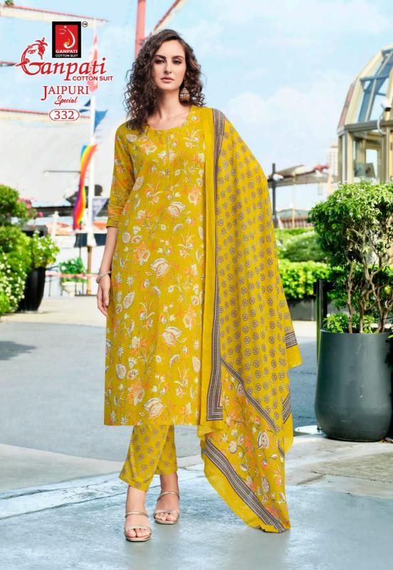 Ganpati Jaipuri Vol-16 – Kurti Pant With Dupatta - Wholesale Catalog
