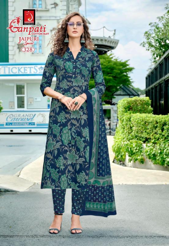 Ganpati Jaipuri Vol-16 – Kurti Pant With Dupatta - Wholesale Catalog