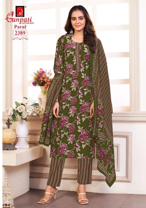 Ganpati Parul Vol-12 – Kurti Pant With Dupatta - Wholesale Catalog