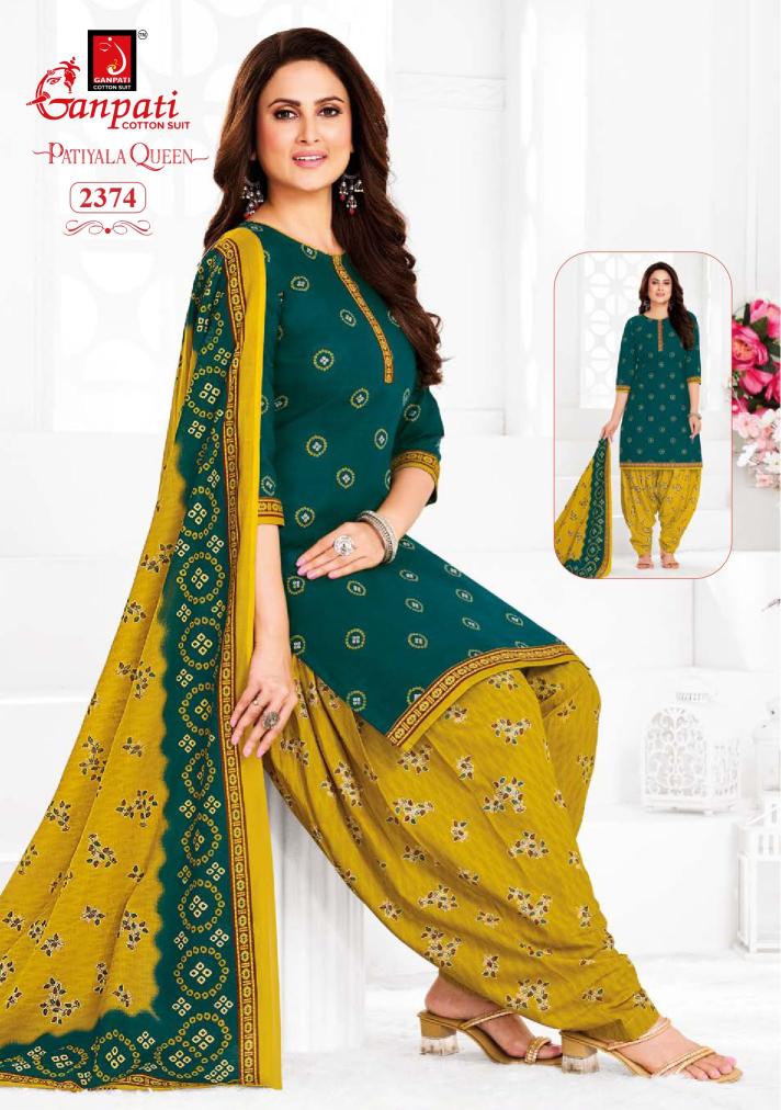 Ganpati Patiyala Queen Vol-12-Dress Material  - Wholesale Catalog
