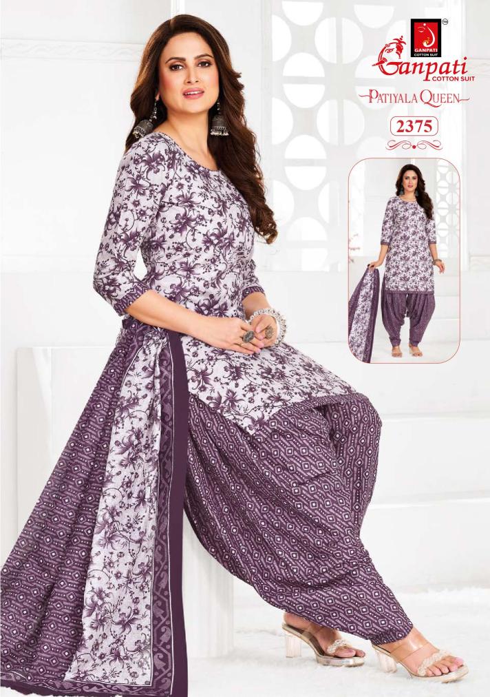 Ganpati Patiyala Queen Vol-12-Dress Material  - Wholesale Catalog