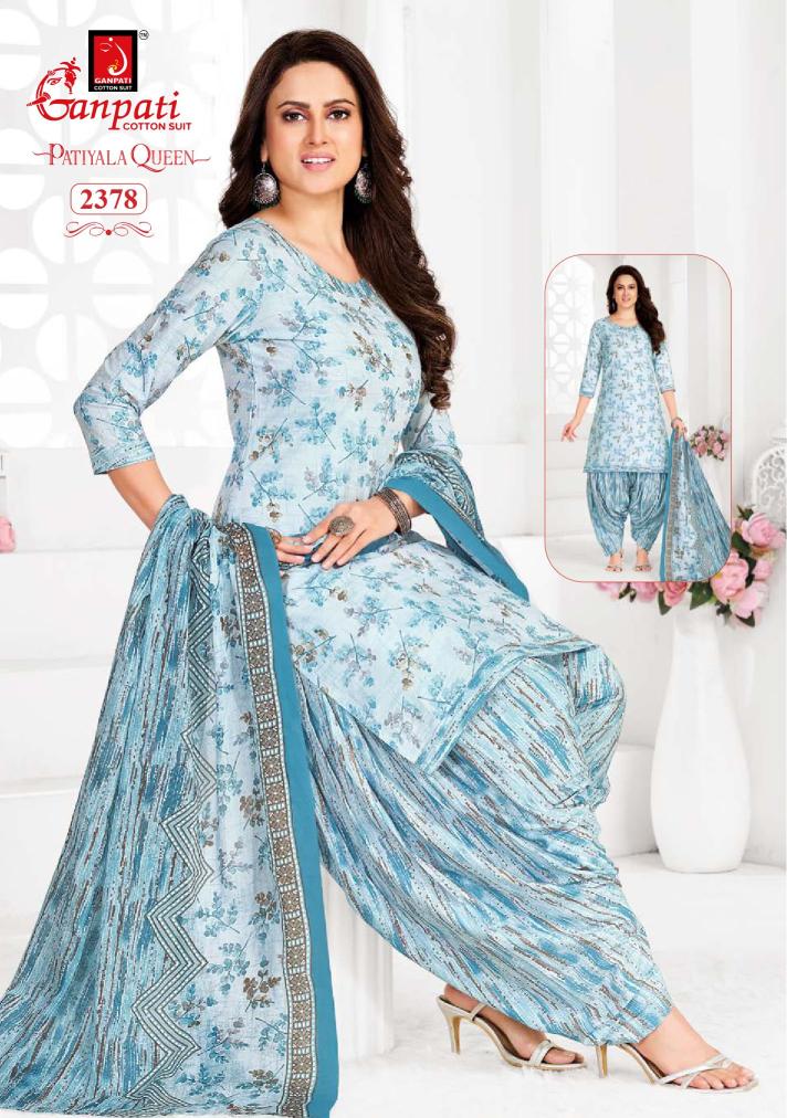 Ganpati Patiyala Queen Vol-12-Dress Material  - Wholesale Catalog