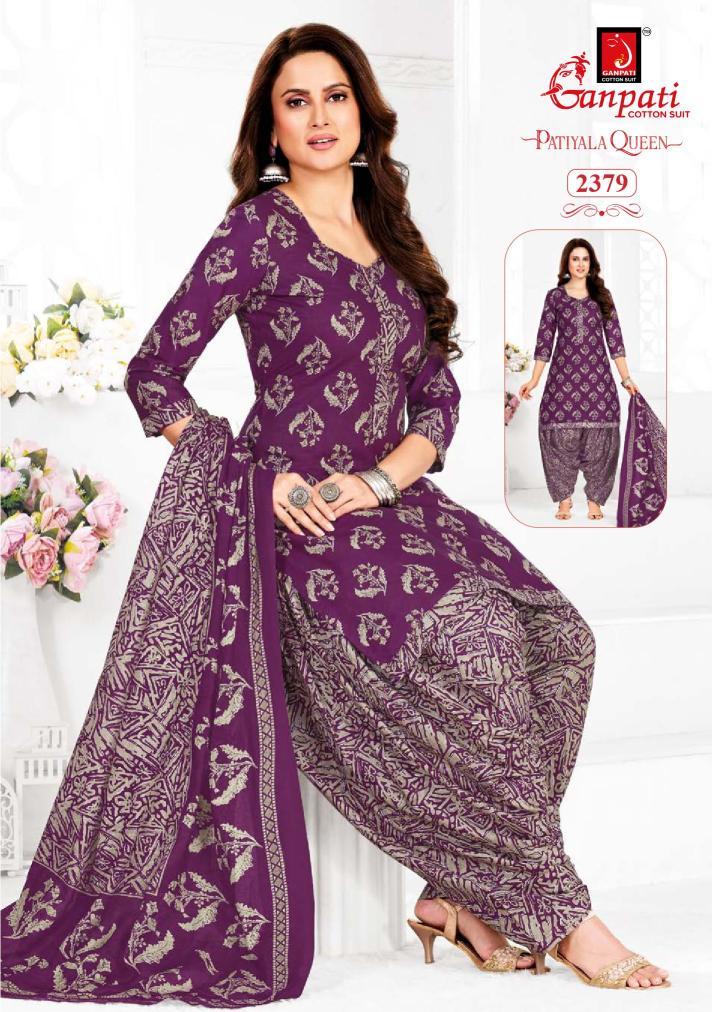 Ganpati Patiyala Queen Vol-12-Dress Material  - Wholesale Catalog