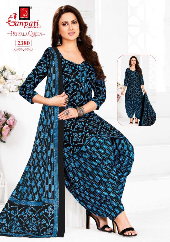 Ganpati Patiyala Queen Vol-12-Dress Material  - Wholesale Catalog