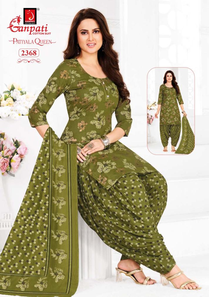 Ganpati Patiyala Queen Vol-12-Dress Material  - Wholesale Catalog