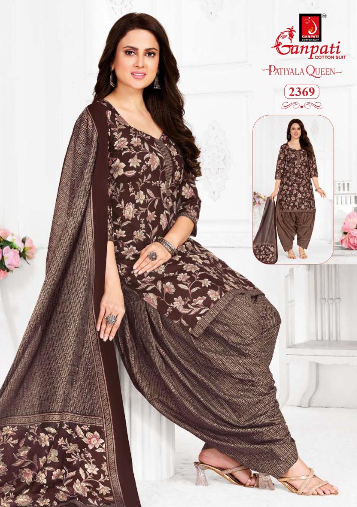 Ganpati Patiyala Queen Vol-12-Dress Material  - Wholesale Catalog