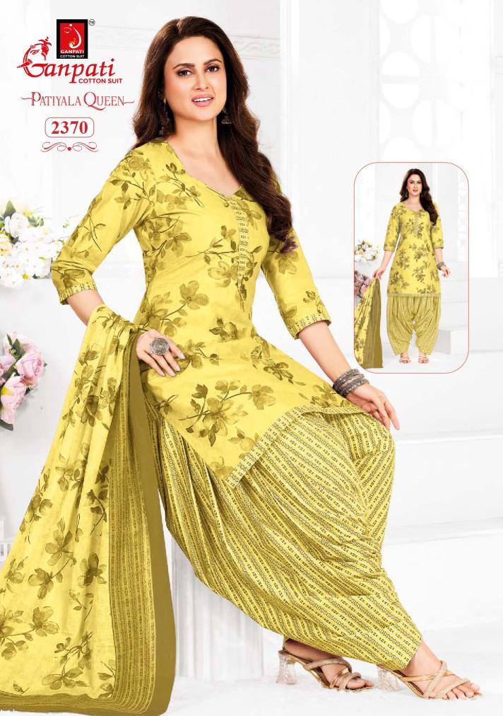 Ganpati Patiyala Queen Vol-12-Dress Material  - Wholesale Catalog