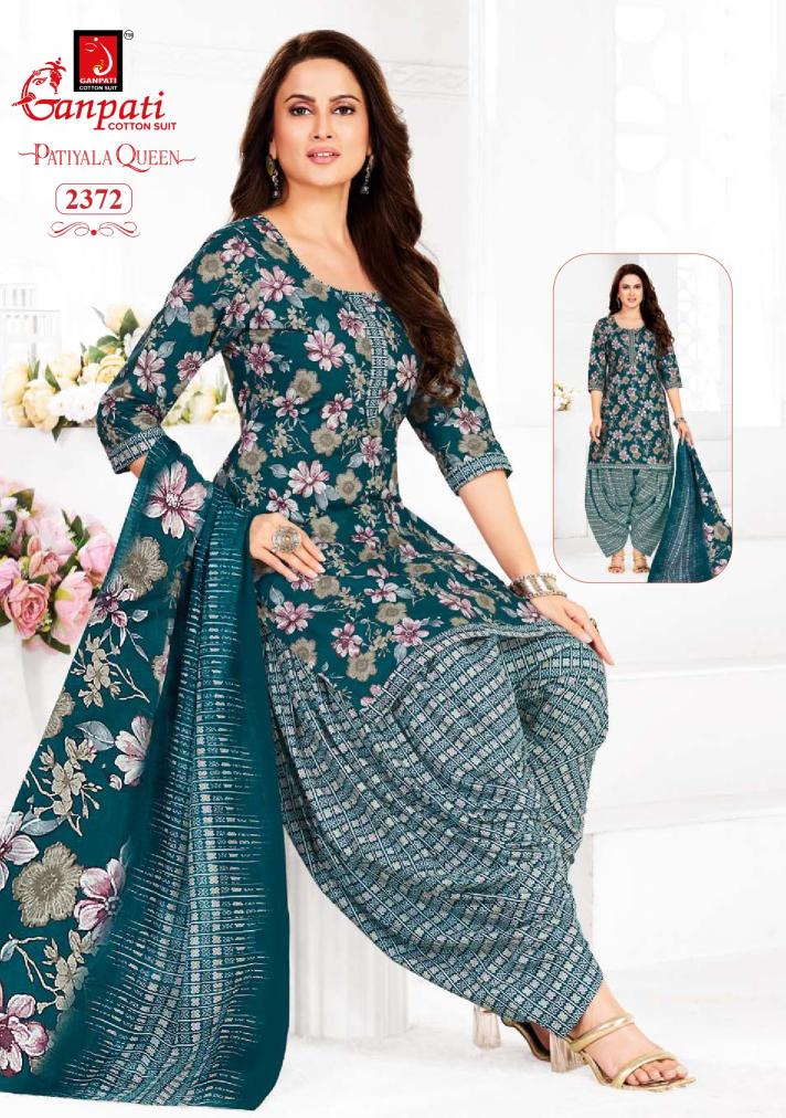 Ganpati Patiyala Queen Vol-12-Dress Material  - Wholesale Catalog