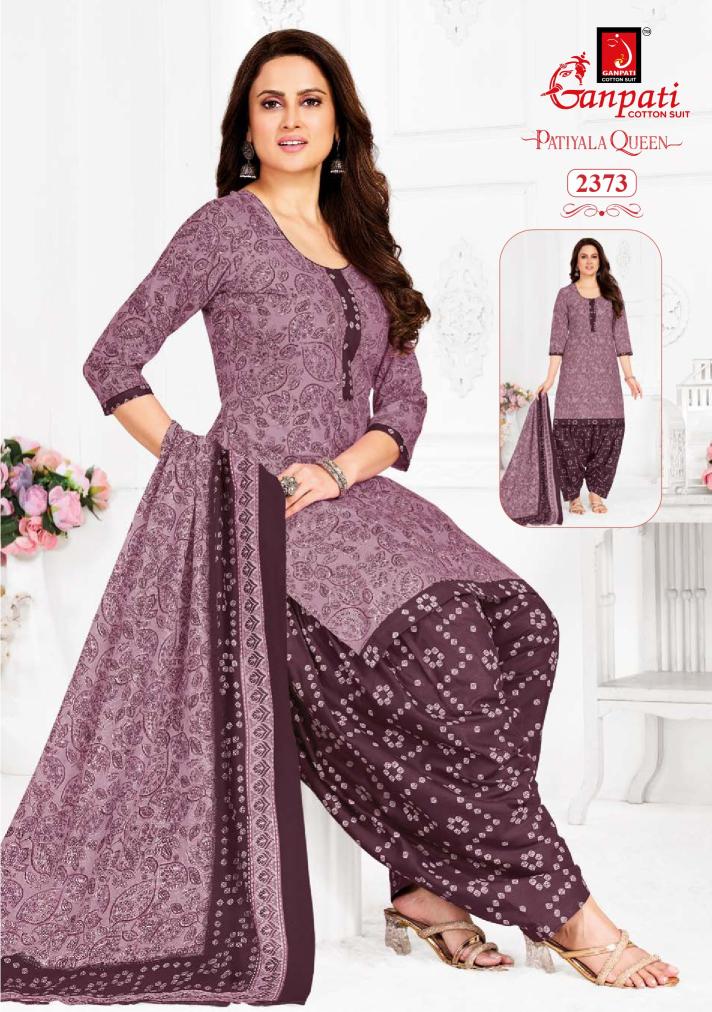 Ganpati Patiyala Queen Vol-12-Dress Material  - Wholesale Catalog
