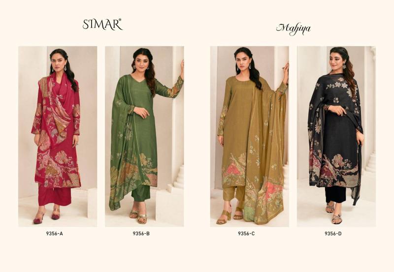 Glossy Simar Mahiya catalog wholesale market of salwar kameez in kolkata