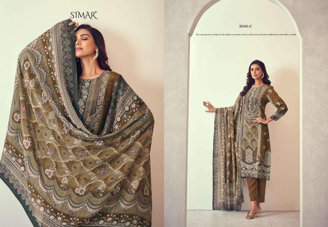 Glossy Simar Noorni catalog salwar kameez fabric wholesale