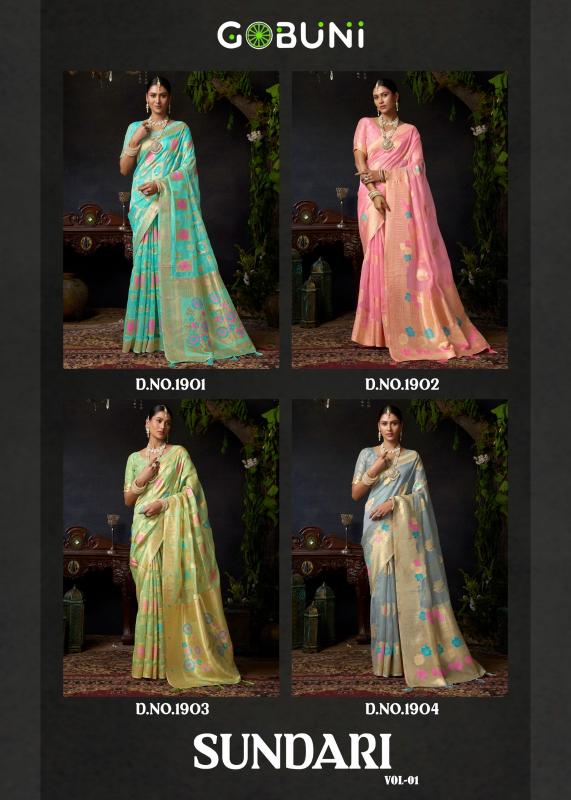 Gobuni Sundari Vol 1 catalog surat saree company in pondicherry