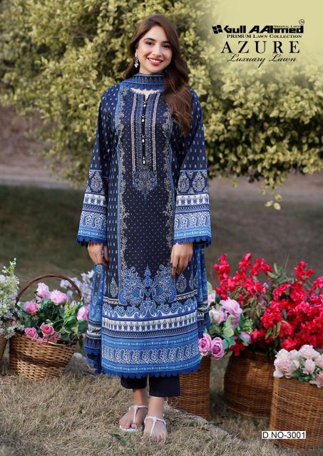 Gull Aahmed Azure Vol-3 - Karachi Readymade Kurti Pant With Dupatta - Wholesale Catalog
