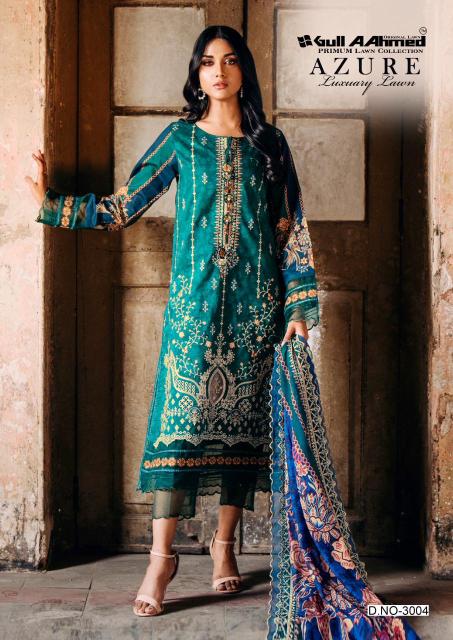 Gull Aahmed Azure Vol-3 - Karachi Readymade Kurti Pant With Dupatta - Wholesale Catalog