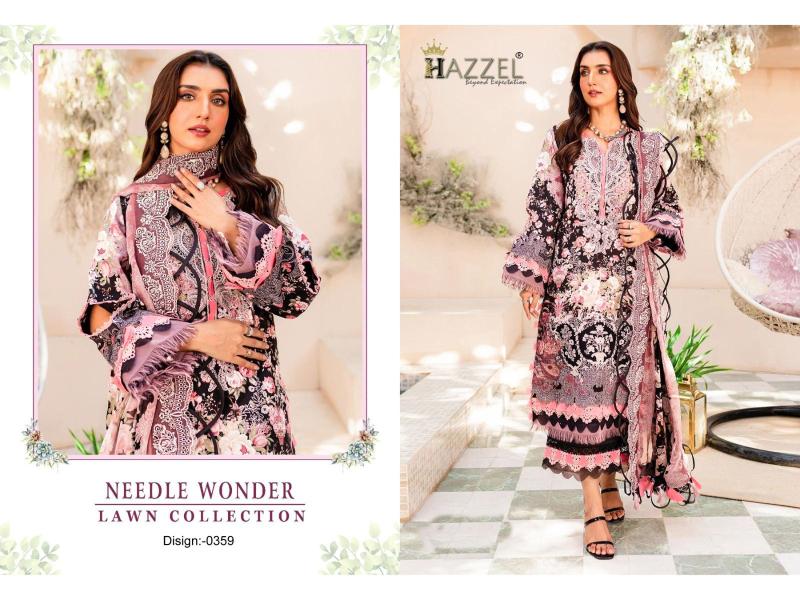 Hazzel 0359 catalog pakistani wholesale replica suits in delhi