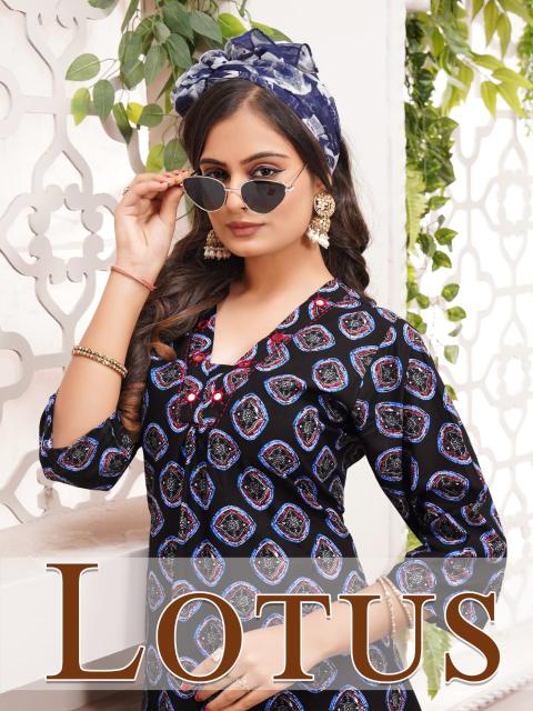 Hiaara Lotus Vol-1 – Anarkali Style Kurti - Wholesale Catalog