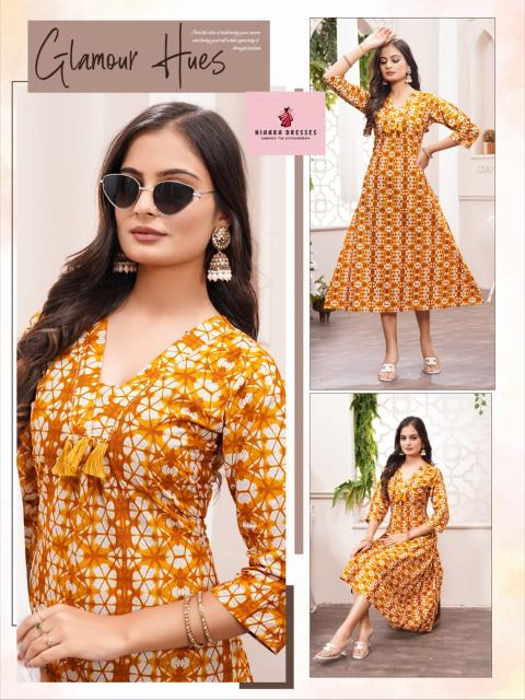 Hiaara Lotus Vol-1 – Anarkali Style Kurti - Wholesale Catalog