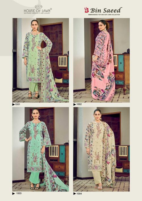 House Of Lawn Bin Saeed Vol 2 catalog wholesale dealer of dress material in surat