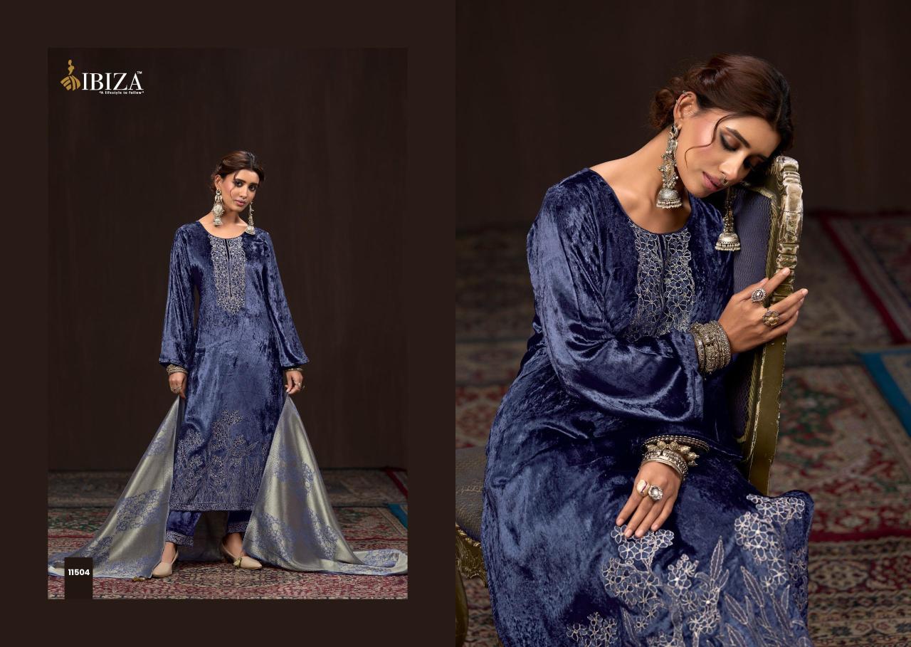 Ibiza Makhmali catalog unstitched salwar kameez wholesalers kolkata