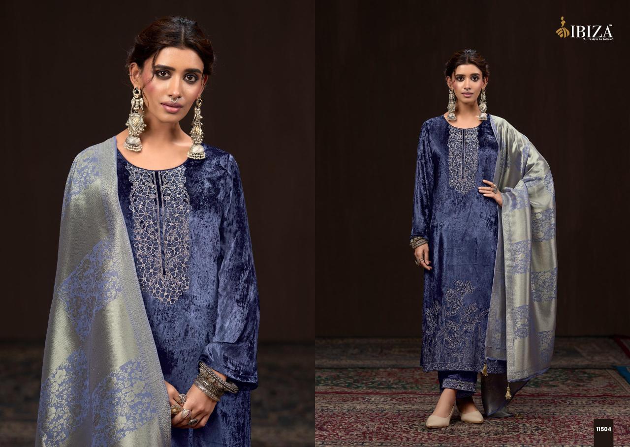 Ibiza Makhmali catalog unstitched salwar kameez wholesalers kolkata