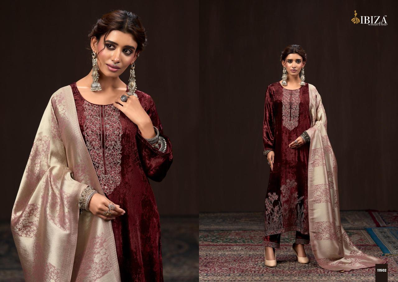 Ibiza Makhmali catalog unstitched salwar kameez wholesalers kolkata