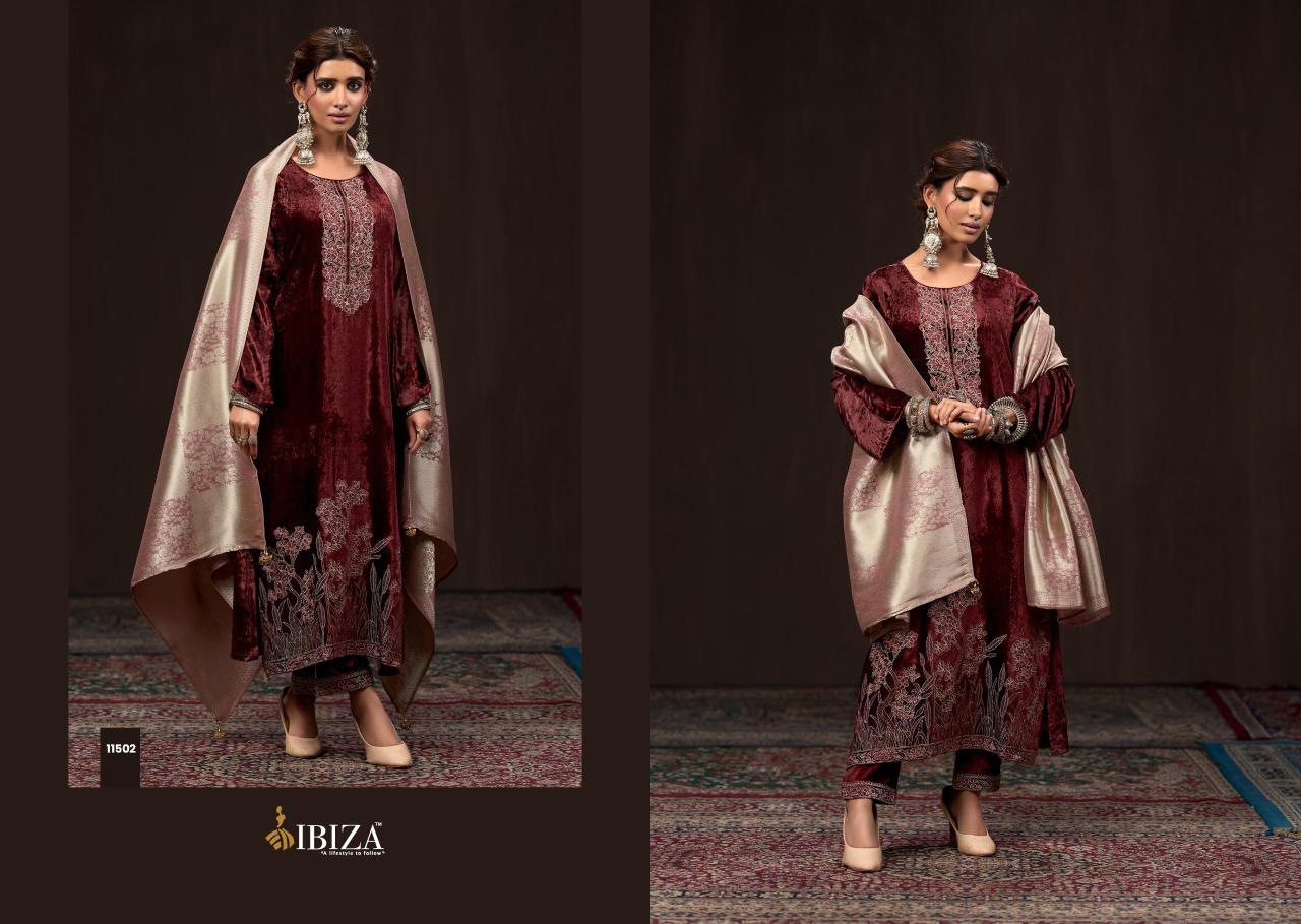 Ibiza Makhmali catalog unstitched salwar kameez wholesalers kolkata