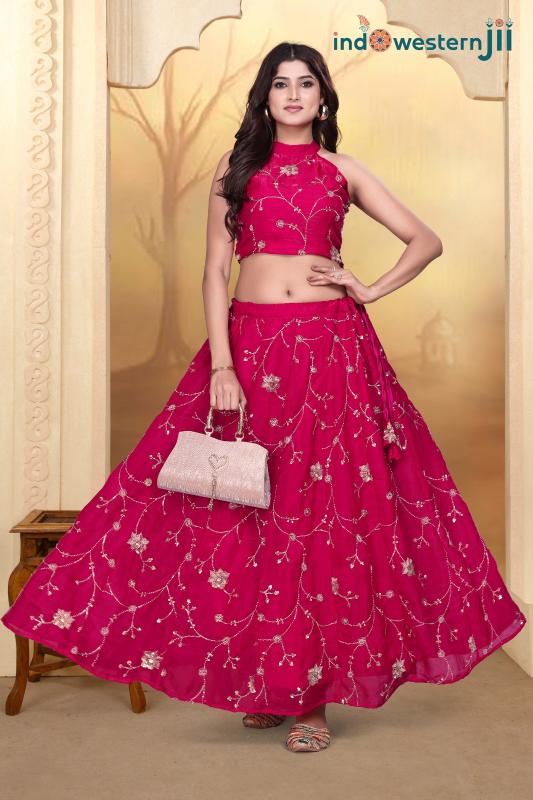 Indowestern IWJ 1007 catalog lehenga online india buy