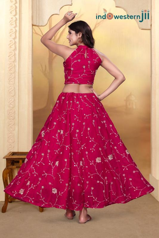Indowestern IWJ 1007 catalog lehenga online india buy