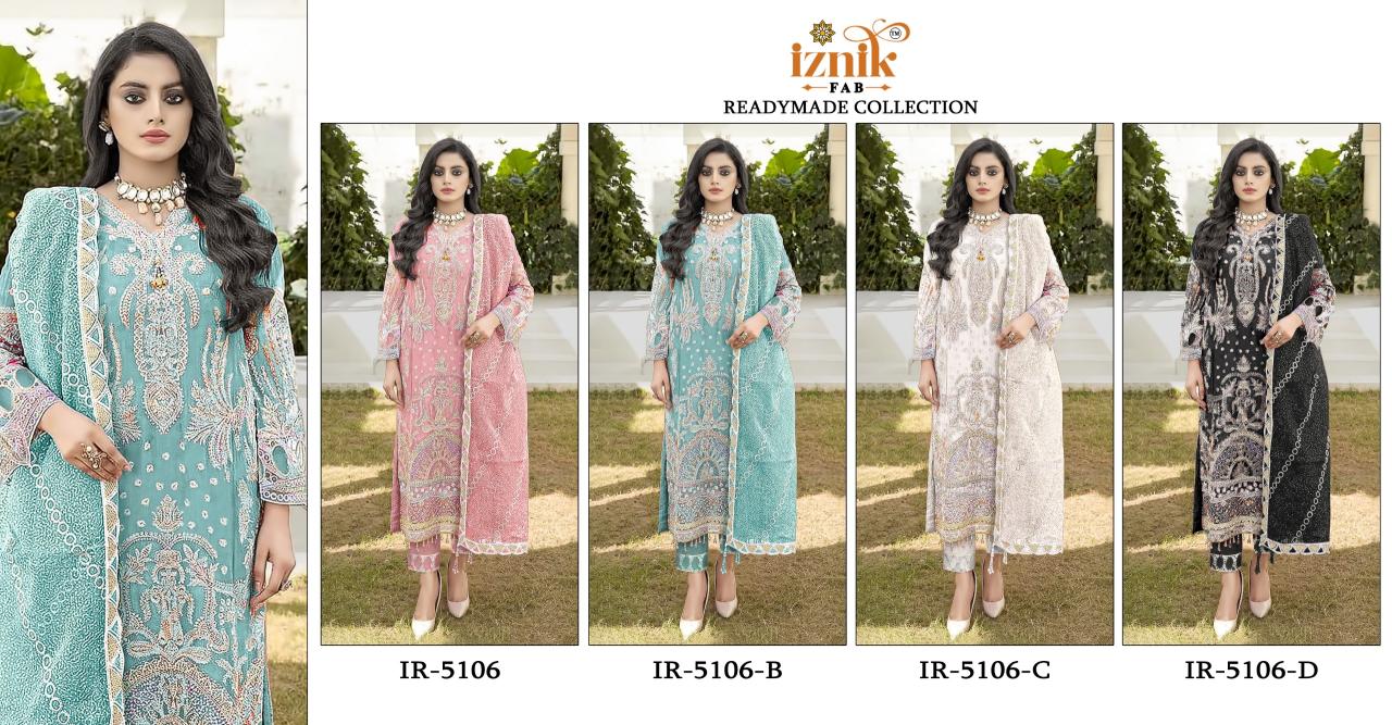Iznik 5106 catalog pakistani suits wholesalers in chandni chowk