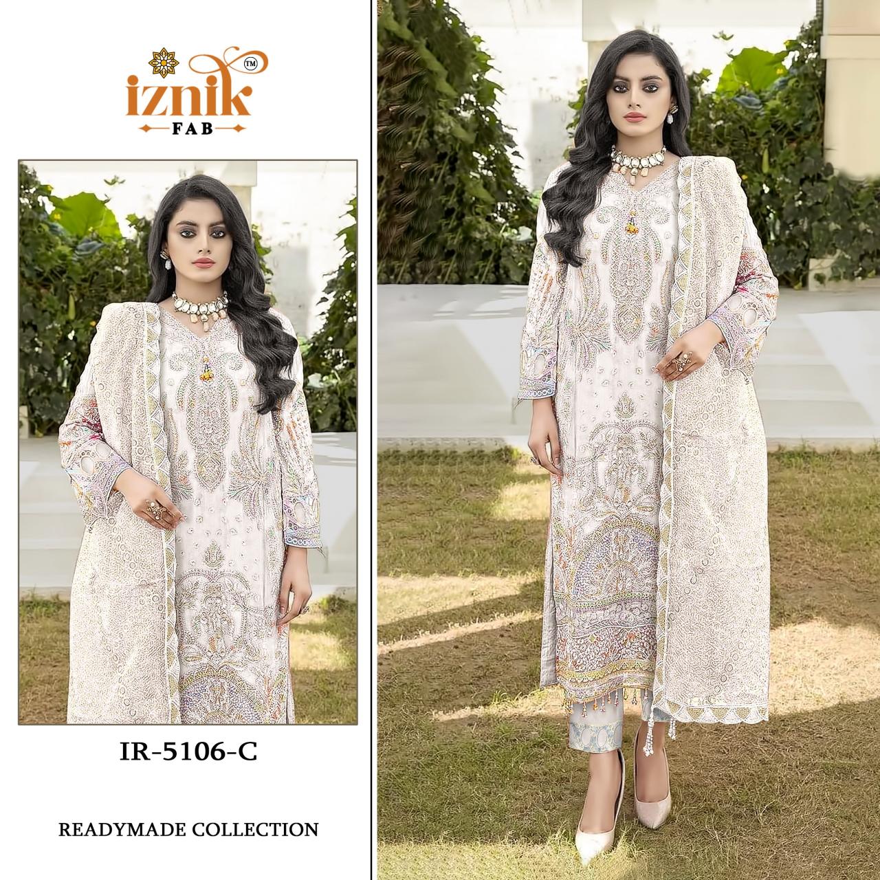 Iznik 5106 catalog pakistani suits wholesalers in chandni chowk