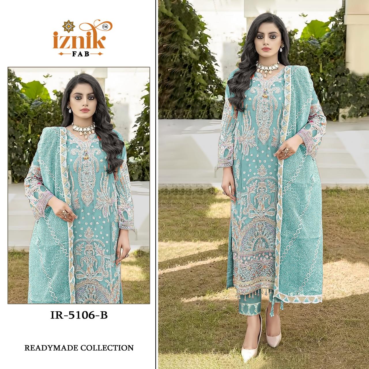 Iznik 5106 catalog pakistani suits wholesalers in chandni chowk