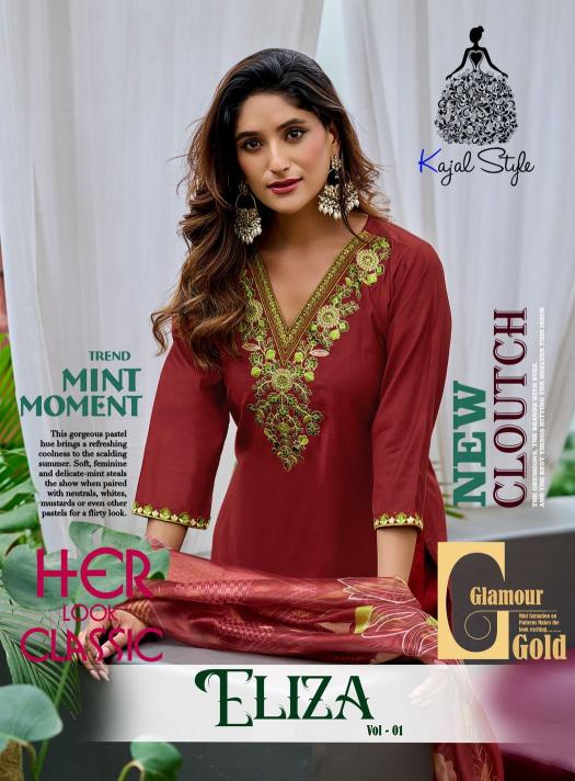 Kajal Style Eliza vol 1 catalog special designer kurti wholesale market in surat