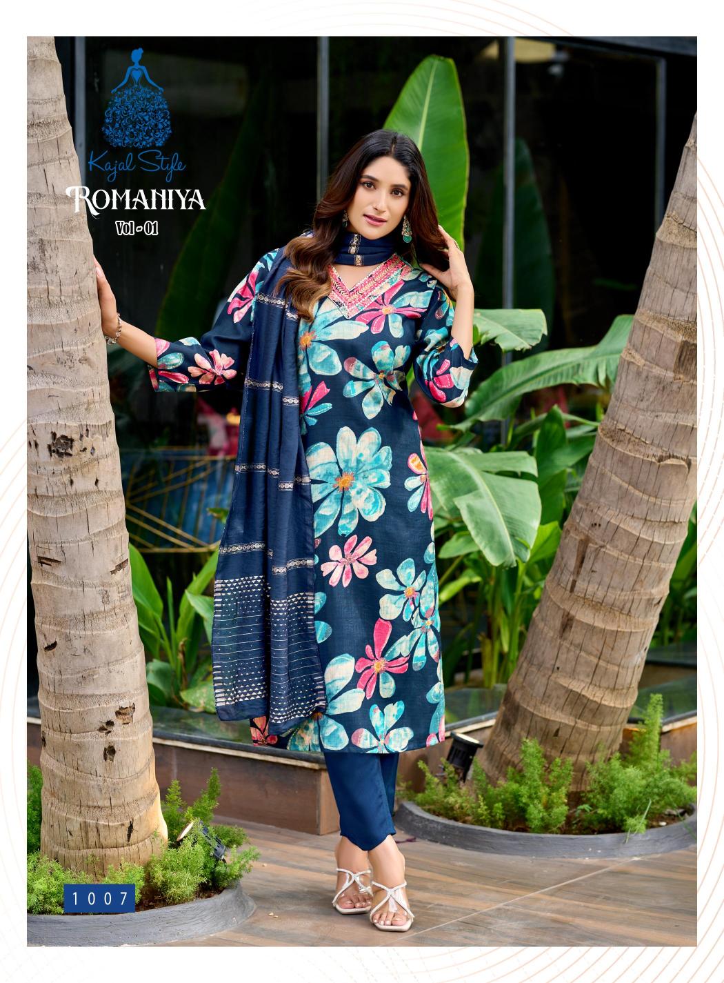 Kajal Style Romaniya vol 1 catalog kurti manufacturer in surat janasya surat gujarat