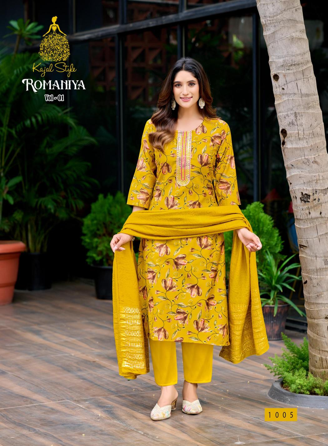 Kajal Style Romaniya vol 1 catalog kurti manufacturer in surat janasya surat gujarat