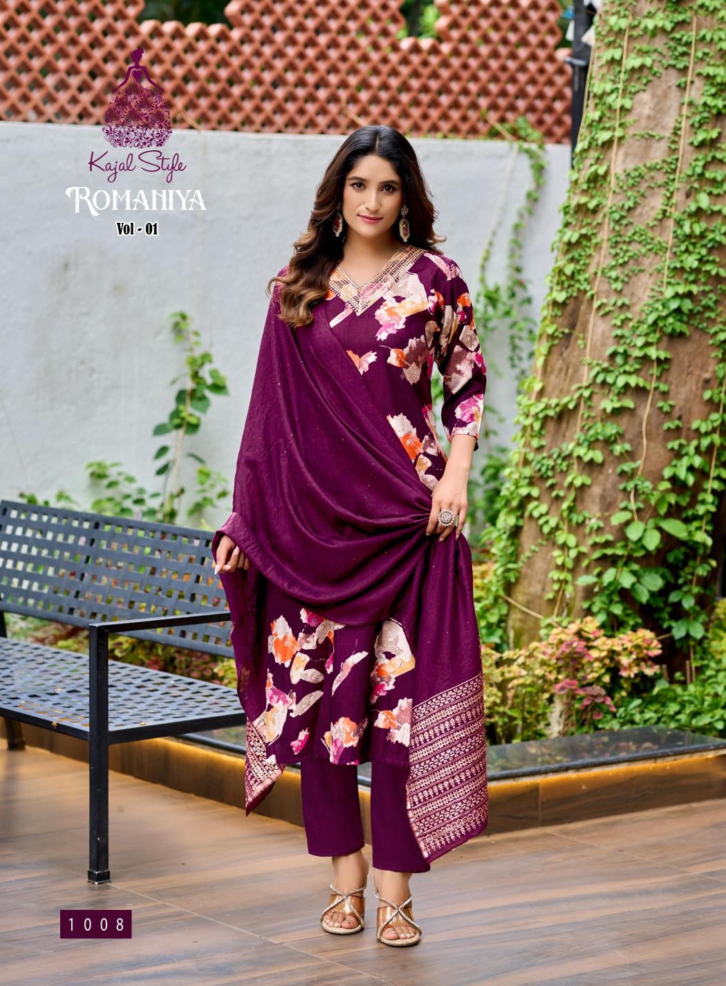 Kajal Style Romaniya vol 1 catalog kurti manufacturer in surat janasya surat gujarat