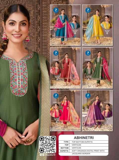 Kaya Abhinetri catalog selfie kurtis wholesaler in surat