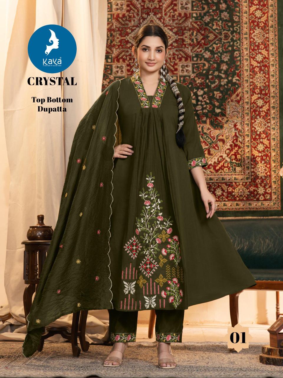 Kaya Crystal catalog kurti manufacturar in varachha in surat