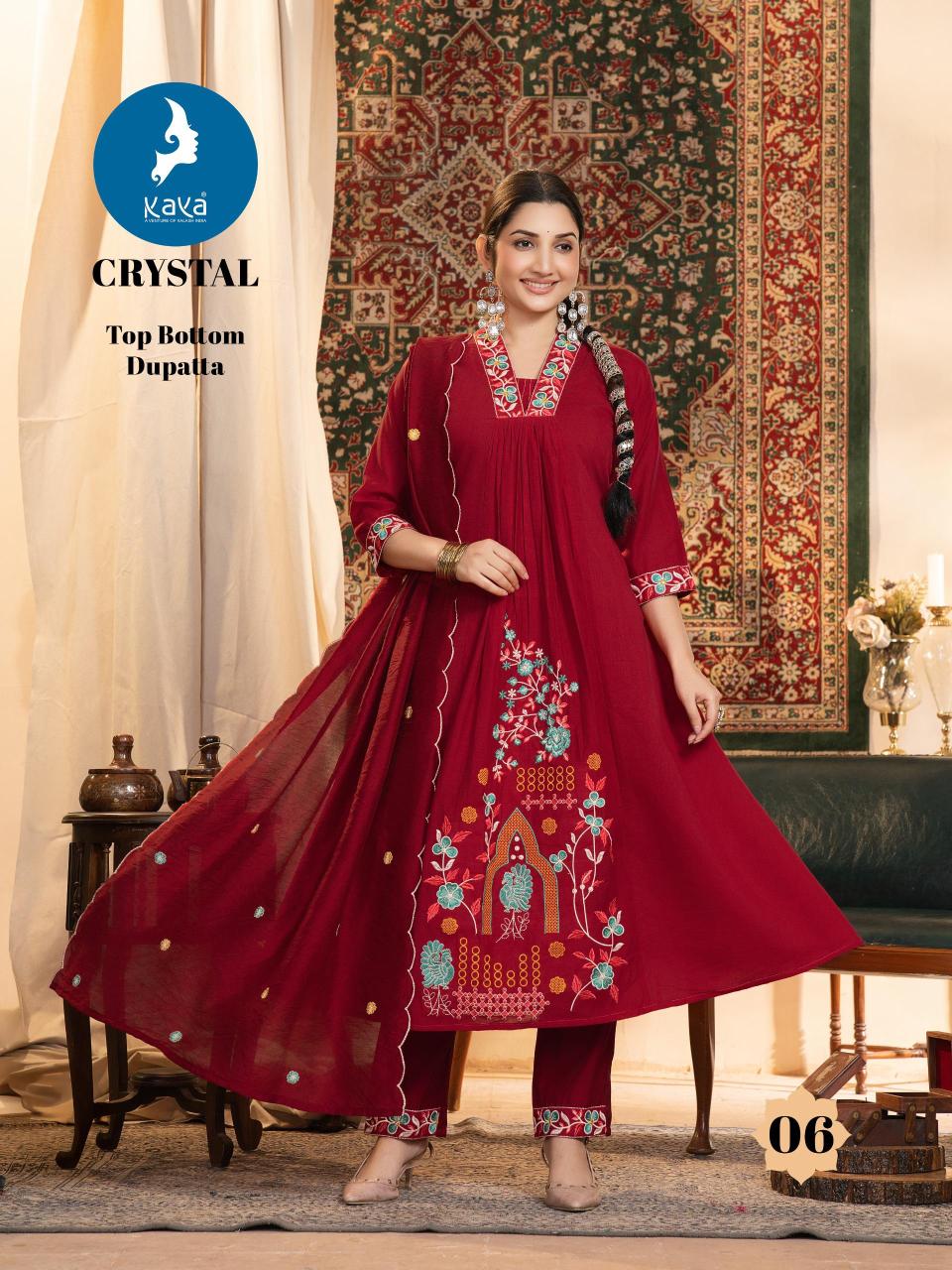 Kaya Crystal catalog kurti manufacturar in varachha in surat