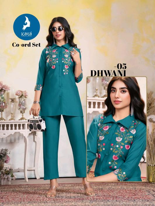 Kaya Dhwani catalog co ord set wholesale