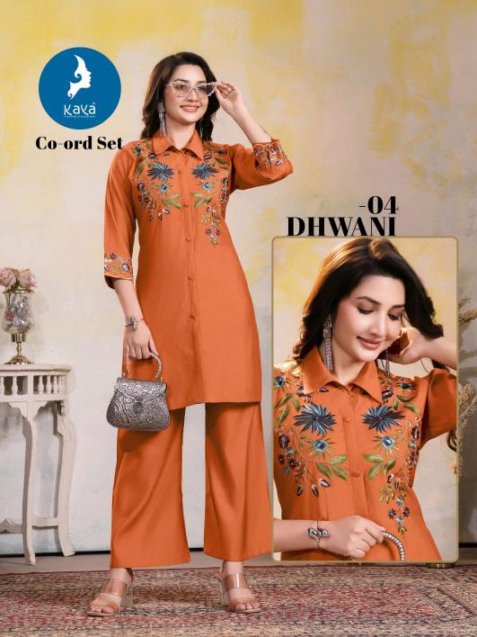 Kaya Dhwani catalog co ord set wholesale