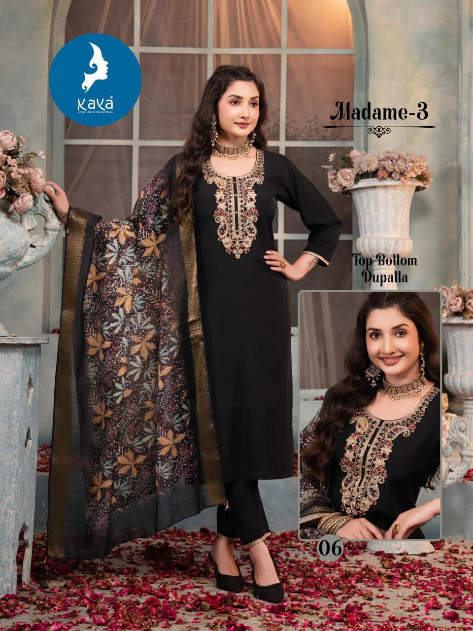 Kaya Madame vol 3 catalog kurti fabric manufacturers in surat