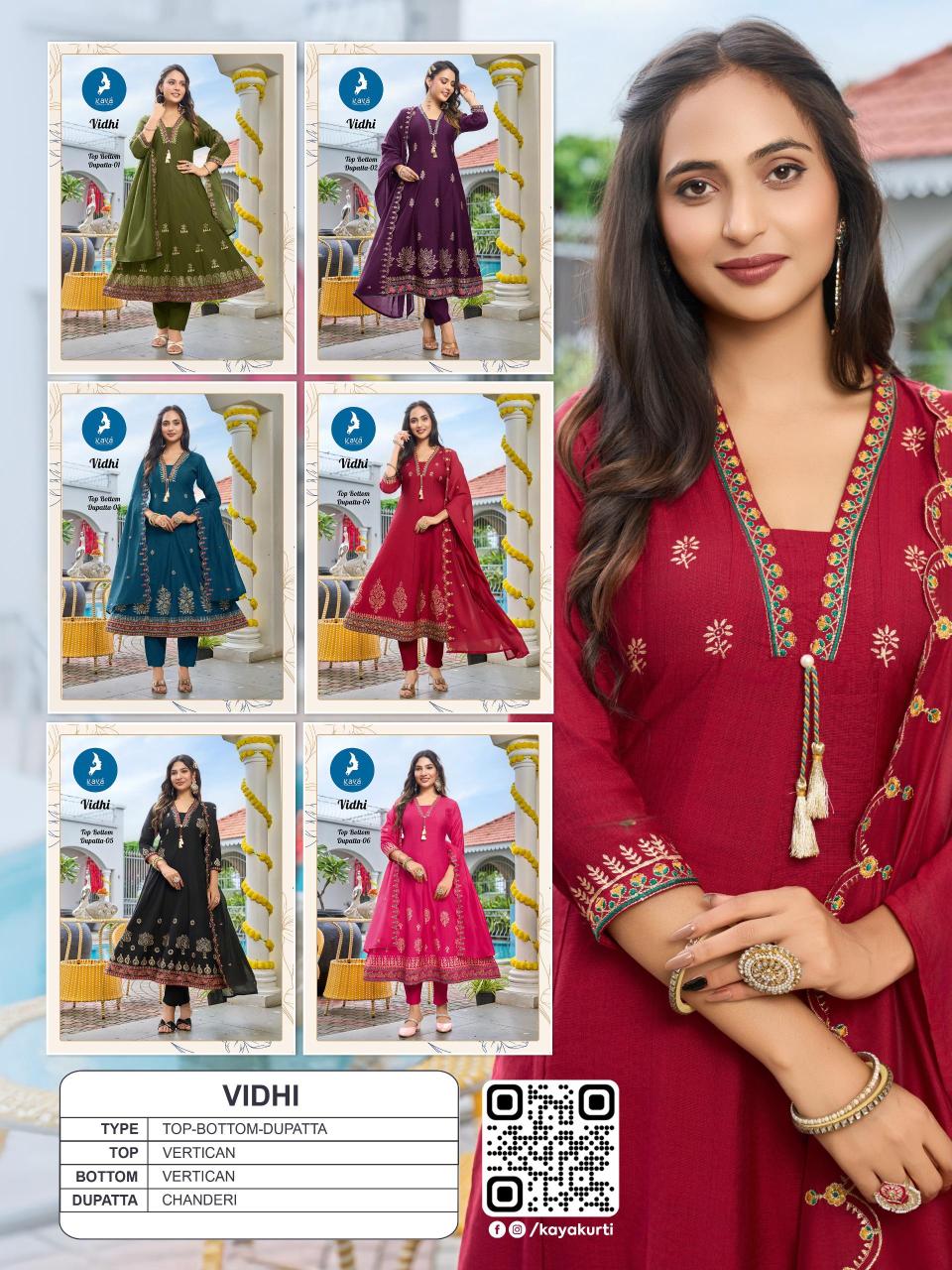 Kaya Vidhi catalog kurti fabric surat