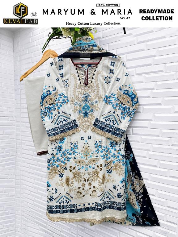 Keval Maryum & Maria Vol-17 – Karachi Readymade Kurti Pant With Dupatta - Wholesale Catalog