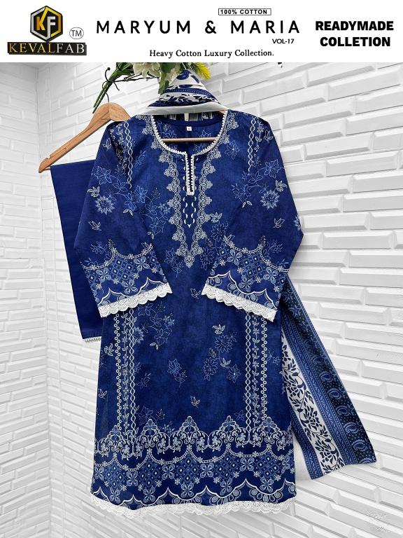 Keval Maryum & Maria Vol-17 – Karachi Readymade Kurti Pant With Dupatta - Wholesale Catalog