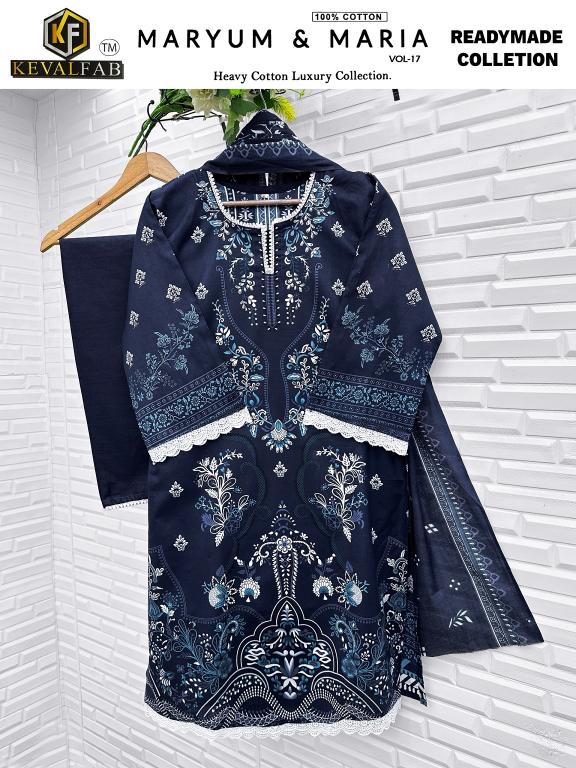 Keval Maryum & Maria Vol-17 – Karachi Readymade Kurti Pant With Dupatta - Wholesale Catalog